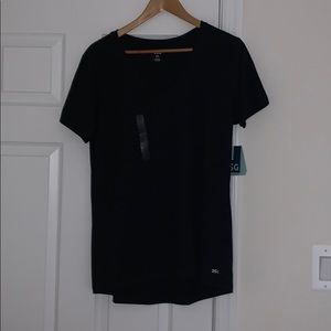 Black v-neck Athletic Tee